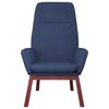 vidaXL Chaise de relaxation Bleu Tissu