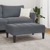 vidaXL Repose-pied gris fonc&eacute; 77x55x31 cm velours