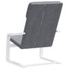 vidaXL Chaise de relaxation Gris fonc&eacute; Tissu