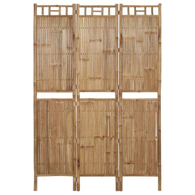 vidaXL Cloison de séparation 3 panneaux Bambou 120x180 cm