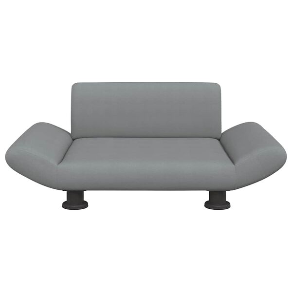 vidaXL Lit pour chien gris clair 70x45x28 cm tissu