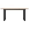 vidaXL Table basse cadre en O 100x50x45 cm bois de pin massif et acier