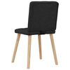 vidaXL Chaises à manger lot de 6 noir tissu