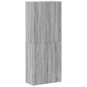 vidaXL Armoire de classement sonoma gris 60x32x153cm bois d'ing&eacute;nierie