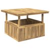 vidaXL Table de caf&eacute; de jardin en bois d'acacia hauteur r&eacute;glable