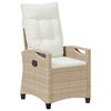 vidaXL Chaise de jardin 2 pcs Beige et cr&egrave;me 56 x 60 x 112 cm
