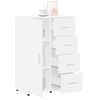vidaXL Buffets 2 pcs blanc 60x31x84 cm bois d'ing&eacute;nierie