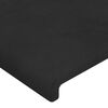 vidaXL Têtes de lit 2 pcs Noir 90x5x78/88 cm Velours