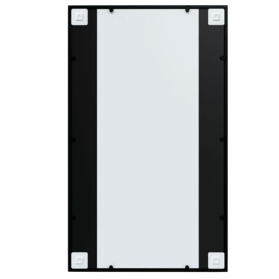 Maison Exclusive - Miroirs muraux 3 pcs noir 100x60 cm métal
