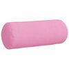 vidaXL Coussins d'accent 2 pcs Rose Ø 15 x 40 cm tissu