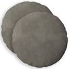 vidaXL Housse de coussin 2 pc HEERLEN Gris clair Diam. 40 cm Velours