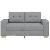 vidaXL Canap&eacute; causeuse gris clair 160x77x82 cm tissu