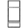 vidaXL Ensemble d'&eacute;tag&egrave;res murales avec barres 6 pcs sonoma gris