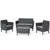 Keter Jeu de canap&eacute;s de jardin 8 pcs Salemo Graphite 236629