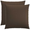 vidaXL Coussin de jet&eacute; 2 pc HEERLEN Taupe 65 x 65 cm Tissu