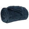 vidaXL plaid Bleu marine 130 x 150 cm 0.51 kg Polaire