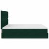 vidaXL Cadre de lit ottoman avec matelas vert fonc&eacute; 160x200 cm velours