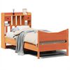 vidaXL Cadre de lit sans matelas cire marron 100x200cm bois pin massif