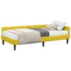vidaXL Cadre de lit d'angle avec matelas 2 pc Jaune 100 x 200 cm