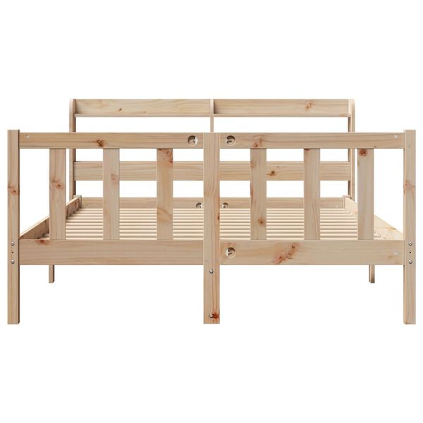 vidaXL Cadre de lit sans matelas 150x200 cm bois de pin massif