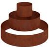 vidaXL Cache-pot de jardin Rouill&eacute; 90 x 90 x 20 cm Acier patin&eacute;