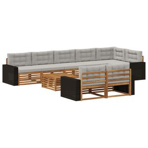 vidaXL Ensemble de canap&eacute;s d'ext&eacute;rieur 9 pc