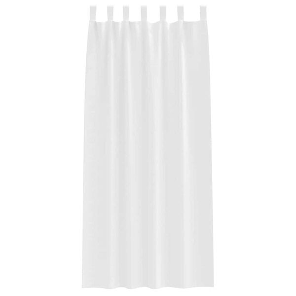 vidaXL Rideaux occultants avec anneaux 2 pcs Blanc pur 245 x 140 cm