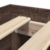 vidaXL Cadre de lit sans matelas ch&ecirc;ne marron 90x190cm bois ing&eacute;nierie
