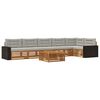 vidaXL Ensemble de canap&eacute;s d'ext&eacute;rieur 7 pc Naturel et gris clair