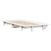 vidaXL Cadre de lit sans matelas blanc 90x200 cm bois de pin massif