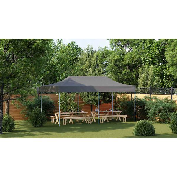 vidaXL Tente de réception pliable 3 x 6 m Anthracite