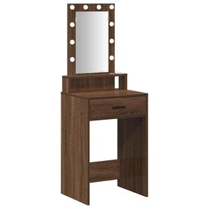 vidaXL Table de Toilette Marron 50 x 41 x 140 cm Bois d'ing&eacute;nierie