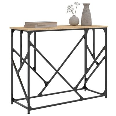 vidaXL Table console chêne sonoma 100x40x80 cm bois d'ingénierie