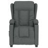 vidaXL Fauteuil &eacute;lectrique de massage Gris fonc&eacute; Tissu