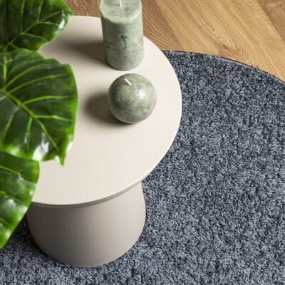 vidaXL Tapis shaggy PAMPLONA poils longs moderne bleu Ø 200 cm