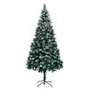 vidaXL Sapin de No&euml;l artificiel Vert 240 cm PVC, Acier et Plastique