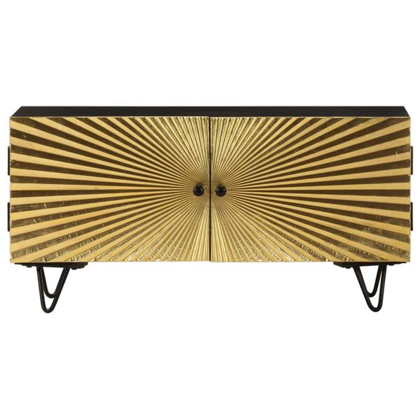 vidaXL Meuble TV 90x30x45 cm Bois de manguier massif