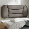 vidaXL Coussin de t&ecirc;te de lit Hvar taupe 90 cm tissu