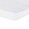 vidaXL Lit de jour avec gigogne et matelas crème 90x200 cm tissu