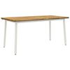 vidaXL Table &agrave; manger carr&eacute;e 160 x 90 x 75 cm Bois d'Acacia Massif
