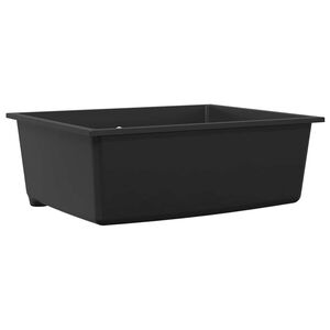 vidaXL &Eacute;vier de cuisine Noir 54 x 44 x 20 cm Granite