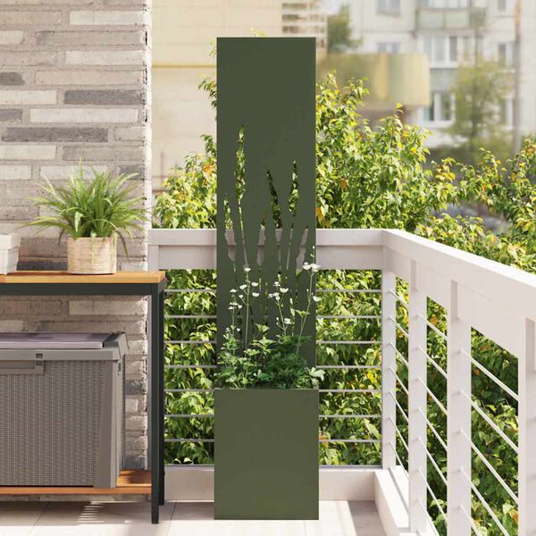 vidaXL &Eacute;cran de confidentialit&eacute; de jardin Vert olive 32 x 140 cm
