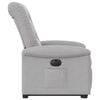 vidaXL Fauteuil inclinable &eacute;lectrique gris nuage tissu