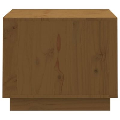 vidaXL Table basse Marron miel 120x50x40,5 cm Bois massif de pin