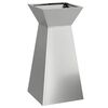 vidaXL Jardini&egrave;re &agrave; pilier Argent 35 x 35 x 73 cm