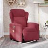 vidaXL Fauteuil de massage inclinable &eacute;lectrique Rouge bordeaux Tissu