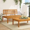 vidaXL Canap&eacute; central palette de jardin bois massif d'acacia