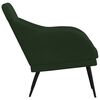 vidaXL Fauteuil Vert fonc&eacute; 63x76x80 cm Velours
