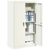 vidaXL Armoire de rangement 2 pcs Blanc 80 x 40 x 140 cm Acier