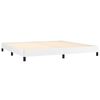 vidaXL Sommier &agrave; lattes de lit avec matelas Blanc 200x200cm Similicuir
